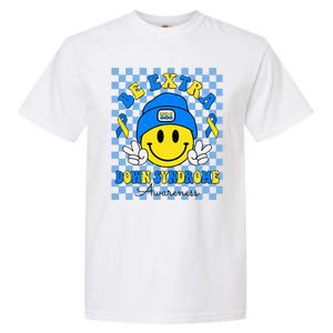 Be Extra Smile Face Down Syndrome Awareness Garment-Dyed Heavyweight T-Shirt