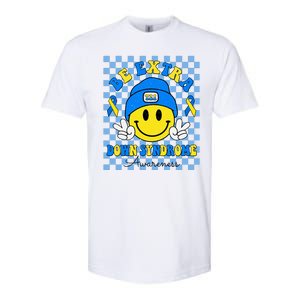 Be Extra Smile Face Down Syndrome Awareness Softstyle CVC T-Shirt