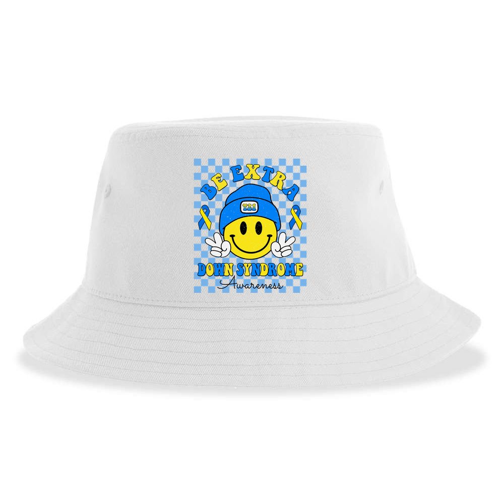 Be Extra Smile Face Down Syndrome Awareness Sustainable Bucket Hat
