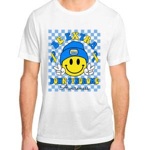 Be Extra Smile Face Down Syndrome Awareness Adult ChromaSoft Performance T-Shirt