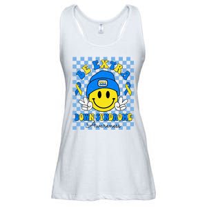 Be Extra Smile Face Down Syndrome Awareness Ladies Essential Flowy Tank