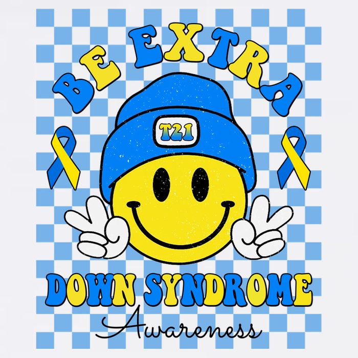 Be Extra Smile Face Down Syndrome Awareness Flatbill Hat