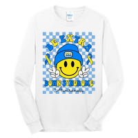 Be Extra Smile Face Down Syndrome Awareness Tall Long Sleeve T-Shirt