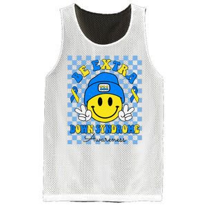 Be Extra Smile Face Down Syndrome Awareness Mesh Reversible Basketball Jersey Tank