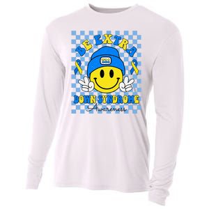 Be Extra Smile Face Down Syndrome Awareness Cooling Performance Long Sleeve Crew