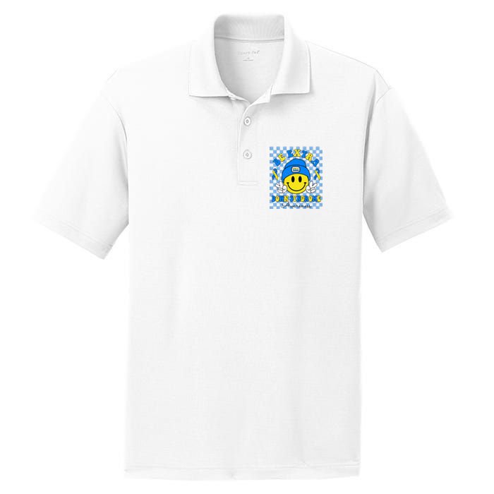 Be Extra Smile Face Down Syndrome Awareness PosiCharge RacerMesh Polo