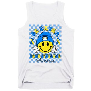 Be Extra Smile Face Down Syndrome Awareness Tank Top