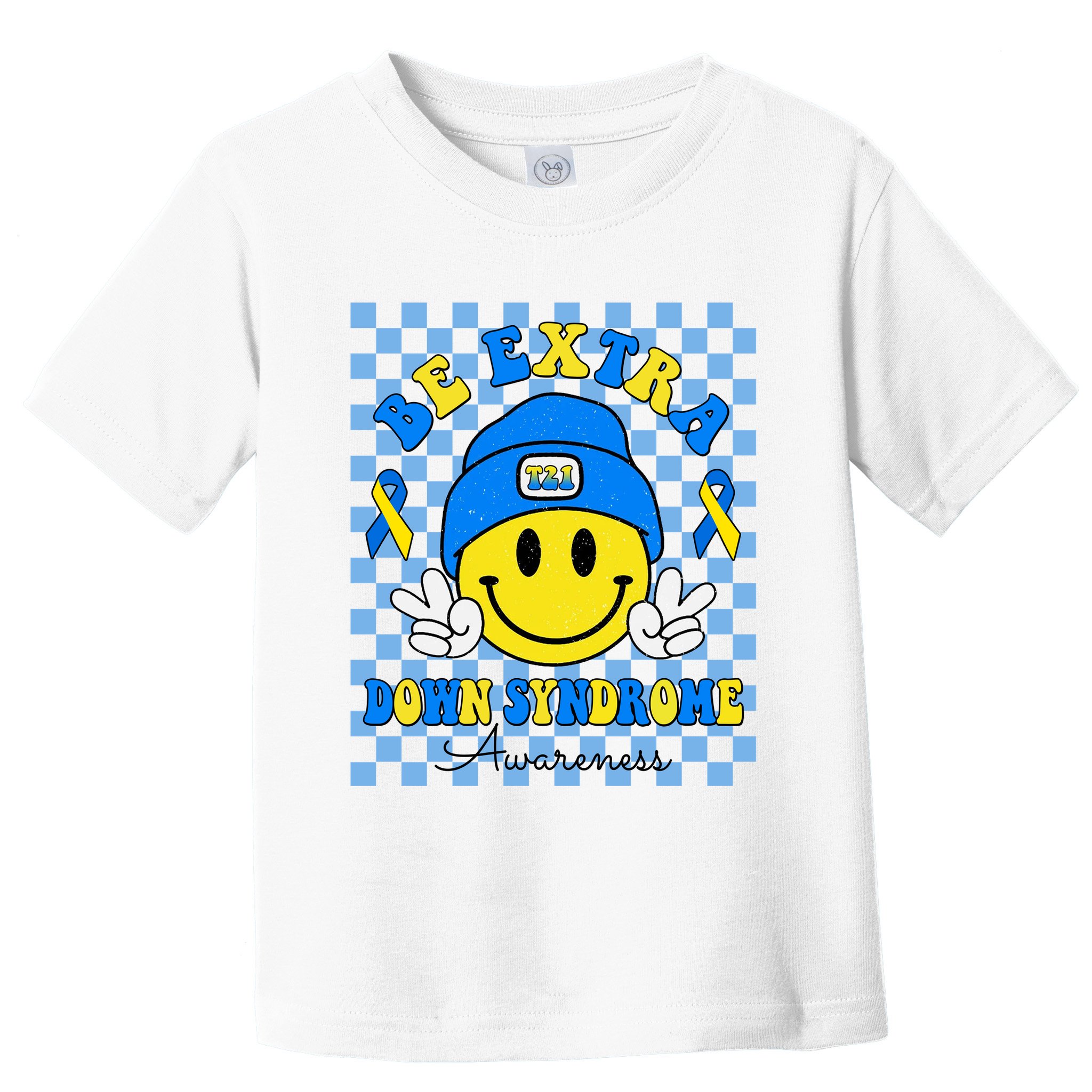 Be Extra Smile Face Down Syndrome Awareness Toddler T-Shirt
