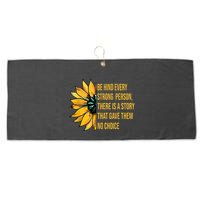 Behind Every Strong Person There Is A Story That Gave Them Large Microfiber Waffle Golf Towel
