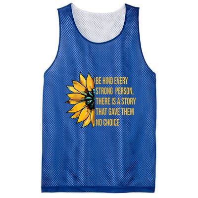 Behind Every Strong Person There Is A Story That Gave Them Mesh Reversible Basketball Jersey Tank
