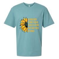 Behind Every Strong Person There Is A Story That Gave Them Sueded Cloud Jersey T-Shirt