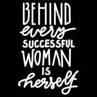 Behind Every Successful Woman Is Herself Cooling Performance Crew T-Shirt