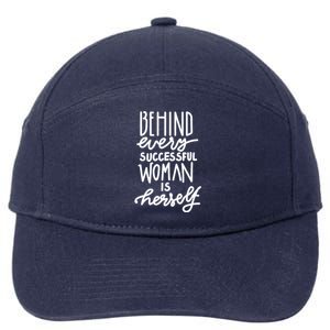 Behind Every Successful Woman Is Herself 7-Panel Snapback Hat