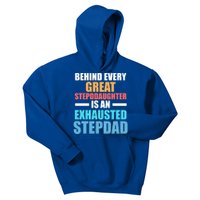 Behind Every Stepdaughter Is A Stepdad Stepdad Gift Kids Hoodie