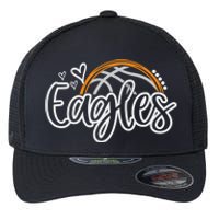 Basketball Eagles School Sports Fan Team Spirit Flexfit Unipanel Trucker Cap