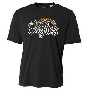 Basketball Eagles School Sports Fan Team Spirit Cooling Performance Crew T-Shirt