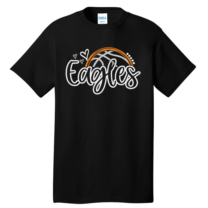 Basketball Eagles School Sports Fan Team Spirit Tall T-Shirt