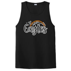 Basketball Eagles School Sports Fan Team Spirit PosiCharge Competitor Tank