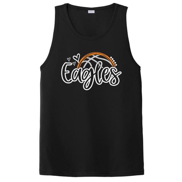 Basketball Eagles School Sports Fan Team Spirit PosiCharge Competitor Tank