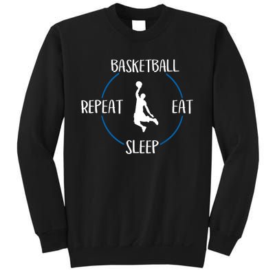 Basketball Eat Sleep Repeat Gift For Basketball Players Sweatshirt