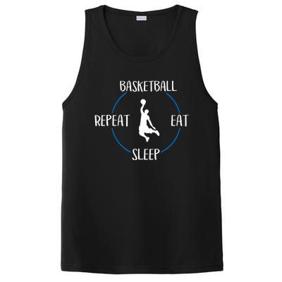 Basketball Eat Sleep Repeat Gift For Basketball Players PosiCharge Competitor Tank