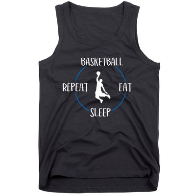 Basketball Eat Sleep Repeat Gift For Basketball Players Tank Top