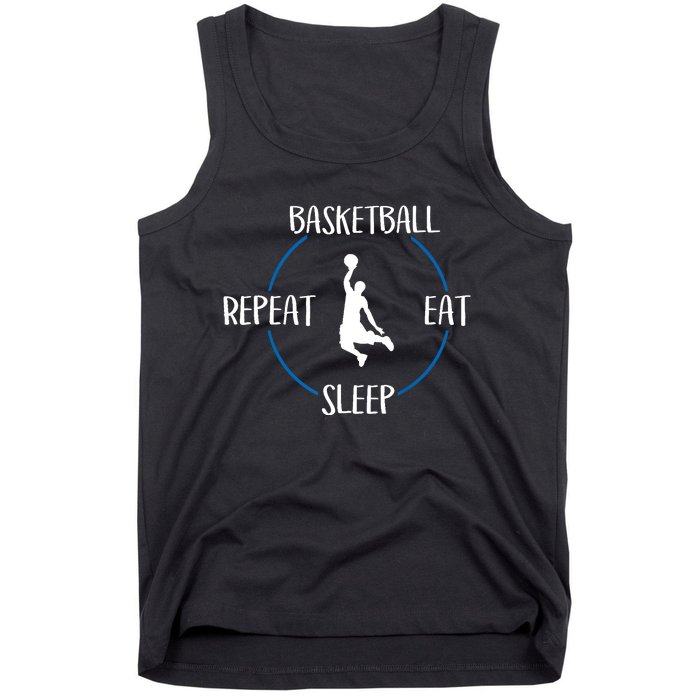 Basketball Eat Sleep Repeat Gift For Basketball Players Tank Top