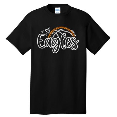 Basketball Eagles School Sports Fan Team Spirit Tall T-Shirt