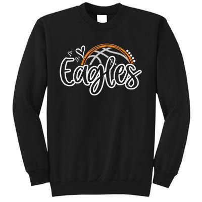 Basketball Eagles School Sports Fan Team Spirit Tall Sweatshirt