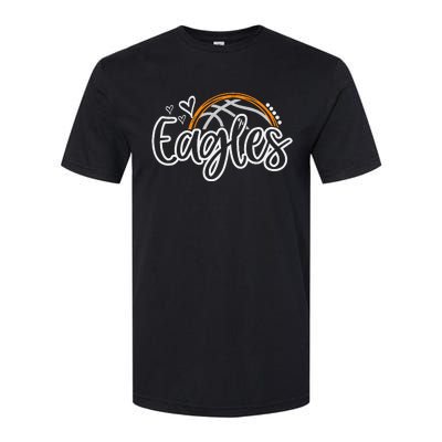 Basketball Eagles School Sports Fan Team Spirit Softstyle® CVC T-Shirt