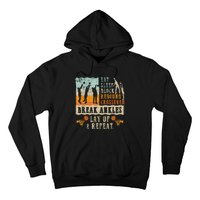 Basketball Eat Sleep Block Rebound Crossover Break Ankles Hoodie