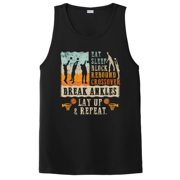 Basketball Eat Sleep Block Rebound Crossover Break Ankles PosiCharge Competitor Tank