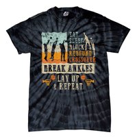 Basketball Eat Sleep Block Rebound Crossover Break Ankles Tie-Dye T-Shirt