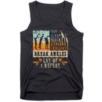 Basketball Eat Sleep Block Rebound Crossover Break Ankles Tank Top