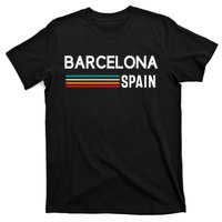 Barcelona Espana Spain Est. Souvenir Flag Map Vacation T-Shirt