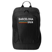 Barcelona Espana Spain Est. Souvenir Flag Map Vacation City Backpack