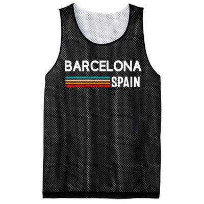 Barcelona Espana Spain Est. Souvenir Flag Map Vacation Mesh Reversible Basketball Jersey Tank