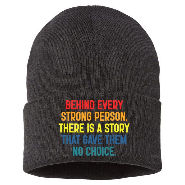 Behind Every Strong Person There Is A Story That Gave Them Sustainable Knit Beanie