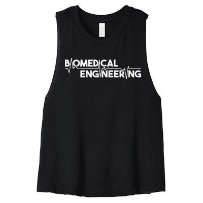 Biomedical Engineering Scientist Biomed Bioengineering BME Women's Racerback Cropped Tank