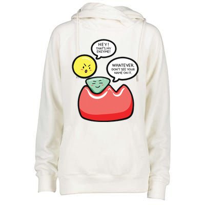 Biology Enzymes Science Biological Molecule Biologist Gift Womens Funnel Neck Pullover Hood