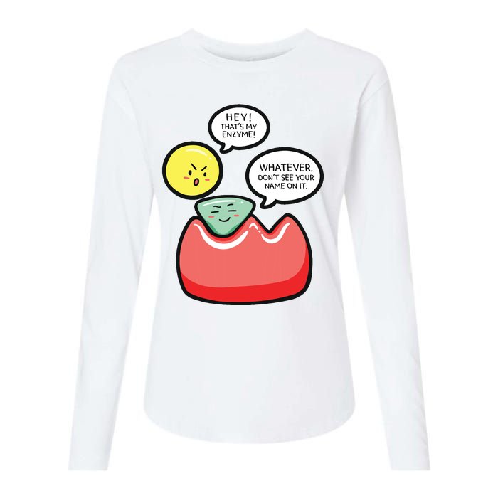 Biology Enzymes Science Biological Molecule Biologist Gift Womens Cotton Relaxed Long Sleeve T-Shirt