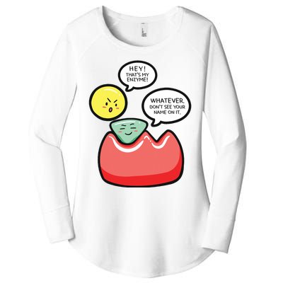 Biology Enzymes Science Biological Molecule Biologist Gift Women's Perfect Tri Tunic Long Sleeve Shirt