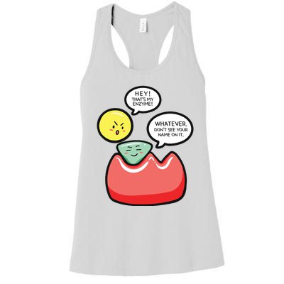 Biology Enzymes Science Biological Molecule Biologist Gift Women's Racerback Tank