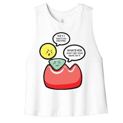 Biology Enzymes Science Biological Molecule Biologist Gift Women's Racerback Cropped Tank