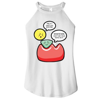 Biology Enzymes Science Biological Molecule Biologist Gift Women's Perfect Tri Rocker Tank