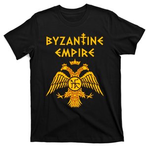 Byzantine Empire Symbol And Orthodox Cross T-Shirt