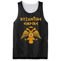 Byzantine Empire Symbol And Orthodox Cross Mesh Reversible Basketball Jersey Tank