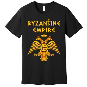 Byzantine Empire Symbol And Orthodox Cross Premium T-Shirt