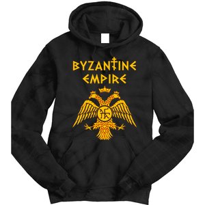 Byzantine Empire Symbol And Orthodox Cross Tie Dye Hoodie