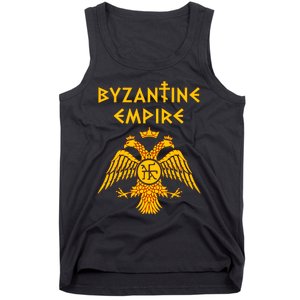 Byzantine Empire Symbol And Orthodox Cross Tank Top